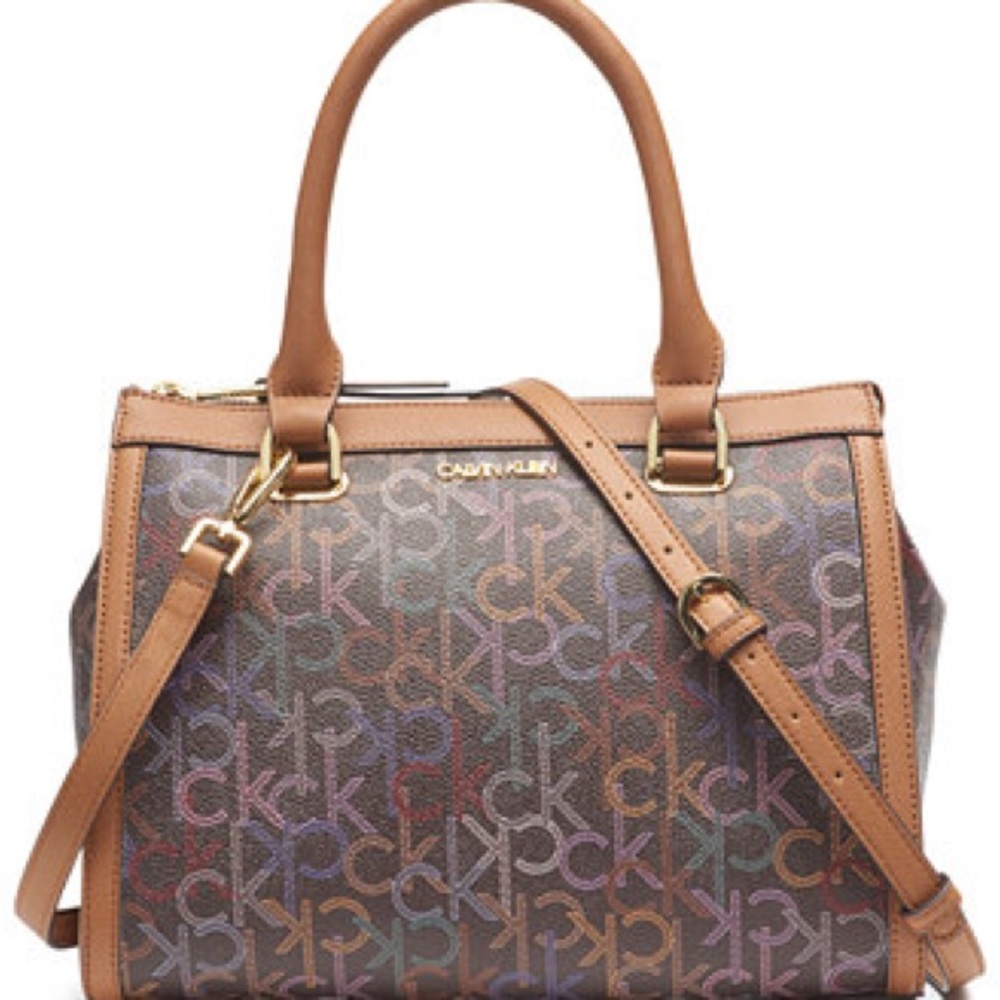 Calvin Klein Multicolor Monogram Satchel